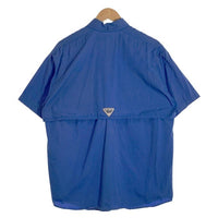 Columbia コロンビア PFG フィッシング シャツ ブルー 半袖 FM7130 Size S 福生店