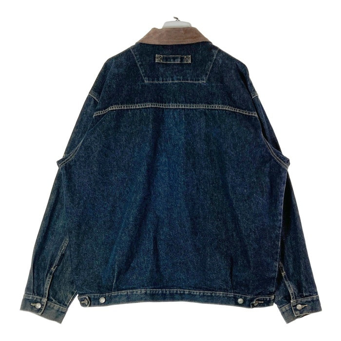 MHL. ジップアップデニムジャケット サイズ36 インディゴブルー　日本製 MHL. ジップアップデニムジャケット サイズ36 インディゴブルー