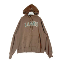 LAAMS ラームズ LOGO HOODIE ロゴワッペン プルオーバースウェットパーカー ブラウン Size XXL 瑞穂店