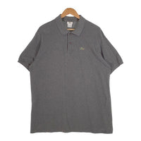 LACOSTE ラコステ 鹿の子 ポロシャツ グレー フランス製 Size 8 福生店