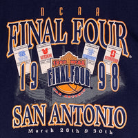 90’s NCAA 1998 FINAL FOUR プリントTシャツ カレッジバスケットボール ネイビー Size XL 福生店