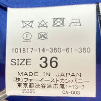 ANAYI アナイ スモールフラワープリント タックワンピース ブルー size36 瑞穂店