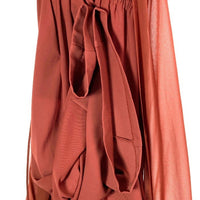 AMERI アメリヴィンテージ 018180110 2018SS OVER HIGH WAIST LIKE PANTS ハイウエストパンツ ブラウン sizeS 瑞穂店