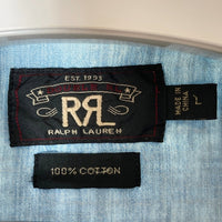 RRL ダブルアールエル デニムウェスタンシャツ ライトブルー sizeL 瑞穂店
