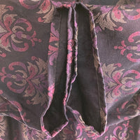 Needles ニードルズ S/S Classic Shirt-CU/R/S ORNAMENT Jq オープンカラーシャツ ジャカード 半袖 ネイビー パープル MR131 Size M 瑞穂店