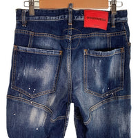 DSQUARED2 ディースクエアード 22AW Skater Jeans スケータージーンズ ペンキ/ダメージ加工 インディゴ S74LB0764 S30342 Size 44 福生店