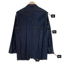 BURBERRY LONDON バーバリー フェイクレザー 千鳥格子 3B テーラードジャケット ネイビー BBR31-328-28 Size M 福生店