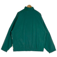 80-90’s adidas アディダス ナイロン ジップアップジャケット ボーダー グリーン ホワイト Size XL 福生店