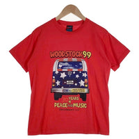 90's WOODSTOCK99 ウッドストック フェス プリントTシャツ レッド Hanes USA製 Size L 相当 福生店