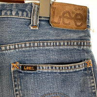 70's Lee リー 200 サイド黒タグ デニムパンツ インディゴ 革パッチ TALONファスナー 脇割 101Z Size 36 福生店