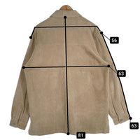ST.JOHN’S BAY セントジョンズベイ スウェードレザ-シャツ ベージュ Size L 福生店
