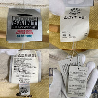 SAINT Mxxxxxx セントマイケル 24SS BORN×RAISED ボーンアンドレイズド HOODIE LA USED/ダメージ加工 プルオーバースウェットパーカー グレー SM-YS8-0000-C11 Size L 福生店