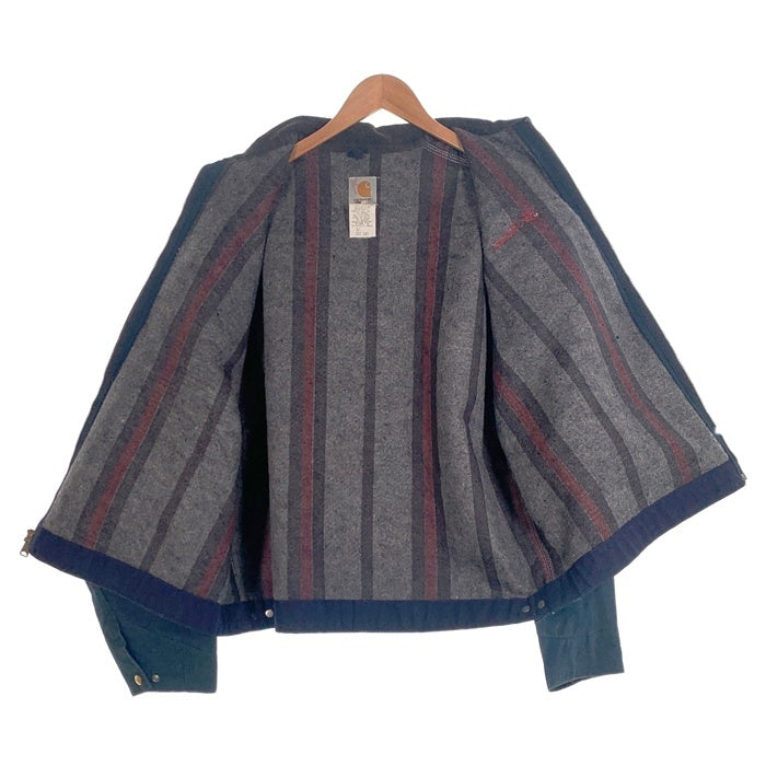 90's Carhartt カーハート ダック デトロイトジャケット ネイビー 刺繡