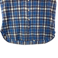 PENDLETON ペンドルトン 80's 白タグ ウール チェック ウエスタンシャツ ブルーxブラウン sizeM 瑞穂店