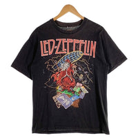 90's LED ZEPPELIN レッドツェッペリン 魔導士 プリントTシャツ ブラック 袖裾シングル Size L-XL 相当 福生店