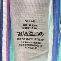 RALPH LAUREN ラルフローレン BD チェック ストライプ 半袖シャツ グリーン size2XB 瑞穂店