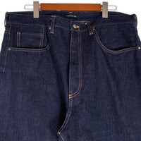 A BATHING APE アベイシングエイプ ベイプスタカモプリント テーパードデニムパンツ ジーンズ インディゴ Size XL 福生店