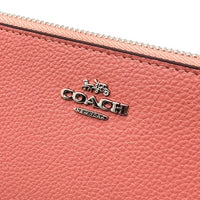 COACH コーチ CK427 ラウンドファスナーレザーウォレット 長財布 ピンク 福生店