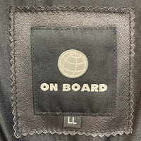 ON BOARD オンボード 豚革 レザー ダウンジャケット ブラック sizeXL 瑞穂店