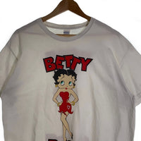 00`s BETTY BOOP ベティー・ブープ プリントTシャツ ホワイト GILDAN2枚タグ 1996コピーライト Size L 福生店