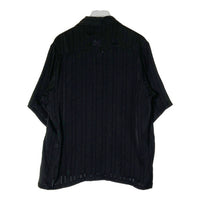 Needles ニードルス OT202 S/S Cowboy One-Up Shirt TA/CU/PE Georgette パピヨン刺繍 カウボーイ オープンカラーシャツ ブラック sizeS 瑞穂店