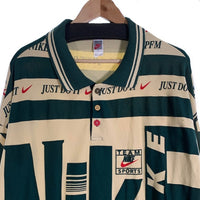 NIKE ナイキ CPFM カクタスプラントフリーマーケット Long Sleeve Polo ロングスリーブポロシャツ グリーン アイボリー DA2592-397 Size XL 福生店