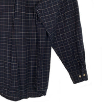 CHAPS RALPH LAUREN チャップスラルフローレン ポロベア刺繡 チェック ボタンダウンシャツ ネイビー Size L 福生店