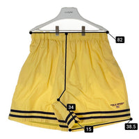 POLO SPORT ポロスポーツ 90s ライナー付き ナイロン ショートパンツ イエロー sizeXL 瑞穂店