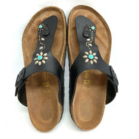 BIRKENSTOCK ビルケンシュトック HTC エイチティーシー RAMSES ラムゼス スタッズ ターコイズ サンダル ブラック size26.5cm 瑞穂店