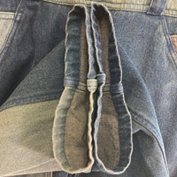 PPFM ピーピーエフエム デニムパッチワーク サロペット インディゴ sizeM 瑞穂店