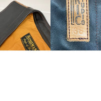 MASHMANS マッシュマンズ ELECTRIC LEATHER STUDIO HORSE HIDE ホースハイド レザーベスト 馬革 日本製 ベスト ジレ ブラック size38 瑞穂店