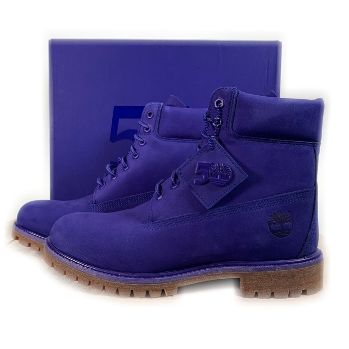 Timberland ティンバーランド 50th Anniversary Premium Waterproof Boots 50周年 6インチ  ウォータープルーフブーツ ヌバック ブルー Size 27cm 福生店