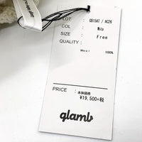 glamb グラム ケーブルニットウールスヌード ネックウォーマー ホワイト GB15AT/AC26 福生店