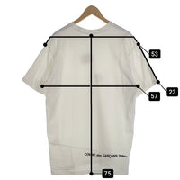 SUPREME シュプリーム 18AW COMME des GARCONS SHIRTS コムデギャルソンシャツ Split Box Logo Tee スプリットボックスロゴ Tシャツ ホワイト Size XL 福生店