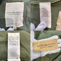 DENIM&SUPPLY RALPH LAUREN デニム&サプライ ラルフローレン ジャングルファティーグ ミリタリーフィールドジャケット リペア加工 リップストップ オリーブ Size S 福生店