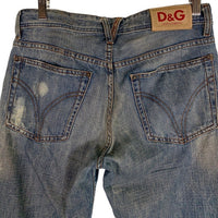 D&G ディーアンドジー ローライズ ストレート デニムパンツ インディゴ Size 30 福生店