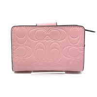 COACH コーチ CM241 ミディアム コーナー ジップ ウォレット 二つ折り財布 ピンク 福生店