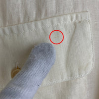 Polo by Ralph Lauren ポロラルフローレン リネン シャツ 長袖 オフホワイト Size XL 福生店