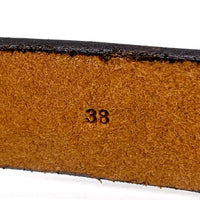 RAGTIME BELAFONTE CLOTHING ラグタイム ベラフォンテ 30mm レザーベルト ブラウン 茶芯 Size 38 福生店