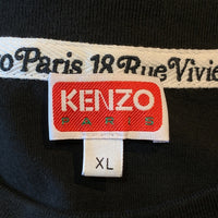 KENZO PARIS ケンゾー BY VERDY OVERSIZE T-SHIRT オーバーサイズ プリント Tシャツ ブラック FE55TS1914SY Size XL 福生店