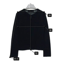 KEITA MARUYAMA ケイタマルヤマ ビーズライン ノーカラーカーディガン ブラック size不明 瑞穂店