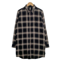 glamb グラム スタンリーロングチェックシャツ フランネル オンブレ ブラック GB15AT/SH09 Size 4 福生店