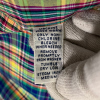 RALPH LAUREN ラルフローレン 長袖 ボタンダウンシャツ チェック イエロー ブルー Size 17/XL 福生店