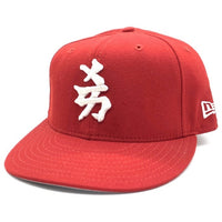 90's New Era ニューエラ MLB ニューヨーク・ヤンキース 59FIFTY ベースボールキャップ レッド 注音符号 USA製 Size 7 1/8 (56.8cm) 福生店