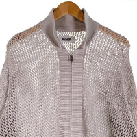 PALACE パレス 24SS RIB KNIT ジップアップ ニット ジャケット グレー Size L 福生店