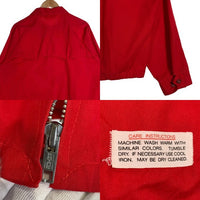 70's Sears シアーズ ドリズラージャケット スウィングトップ レッド PRIDEジップ Size L 福生店