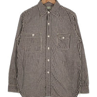 Everwear ギンガムチェック ワークシャツ MASTERPIECE マスターピース ブラック ホワイト Size M 福生店