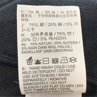 NIKE Every Stitch Considered ナイキ エブリ ステッチ コンスィダー ジップアップ リブ セーター ブラック コットン シルク カシミヤ Size M 福生店