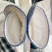 JUNYA WATANABE COMME des GARCONS MAN ジュンヤワタナベ コムデギャルソンマン WI-B010 AD2011 リネン混 タータンチェック パッチワークシャツ ホワイト sizeXS 瑞穂店