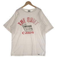 Canon キャノン THE QUIET Canon 半袖 Tシャツ ホワイト Size XL 福生店